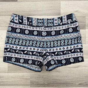 LOFT Women’s Outlet Boho Blue Floral Shorts Size 6